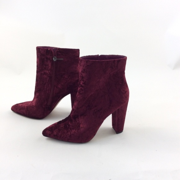New Jessica Simpson Teddi Velvet Ankle Bootie - Picture 3 of 5